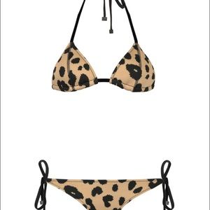 Triangl leopard bikini